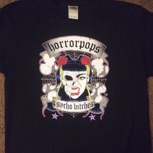 Horrorpops Psycho Bitches Vintage T-Shirt (Size Medium) NEW Nekromantix